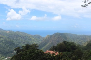 The view across beautiful Dominica